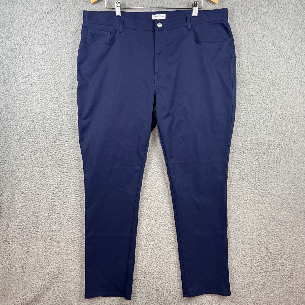 Peter Millar EB66 Performance Five-Pocket Pants Mens 40x32 Navy Blue ME0EB66FB - Picture 1 of 14